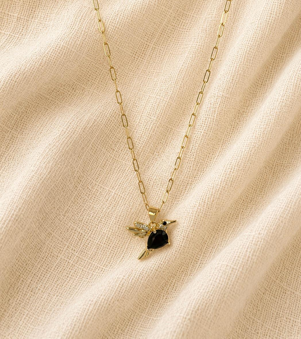Collar Colibrí Negro