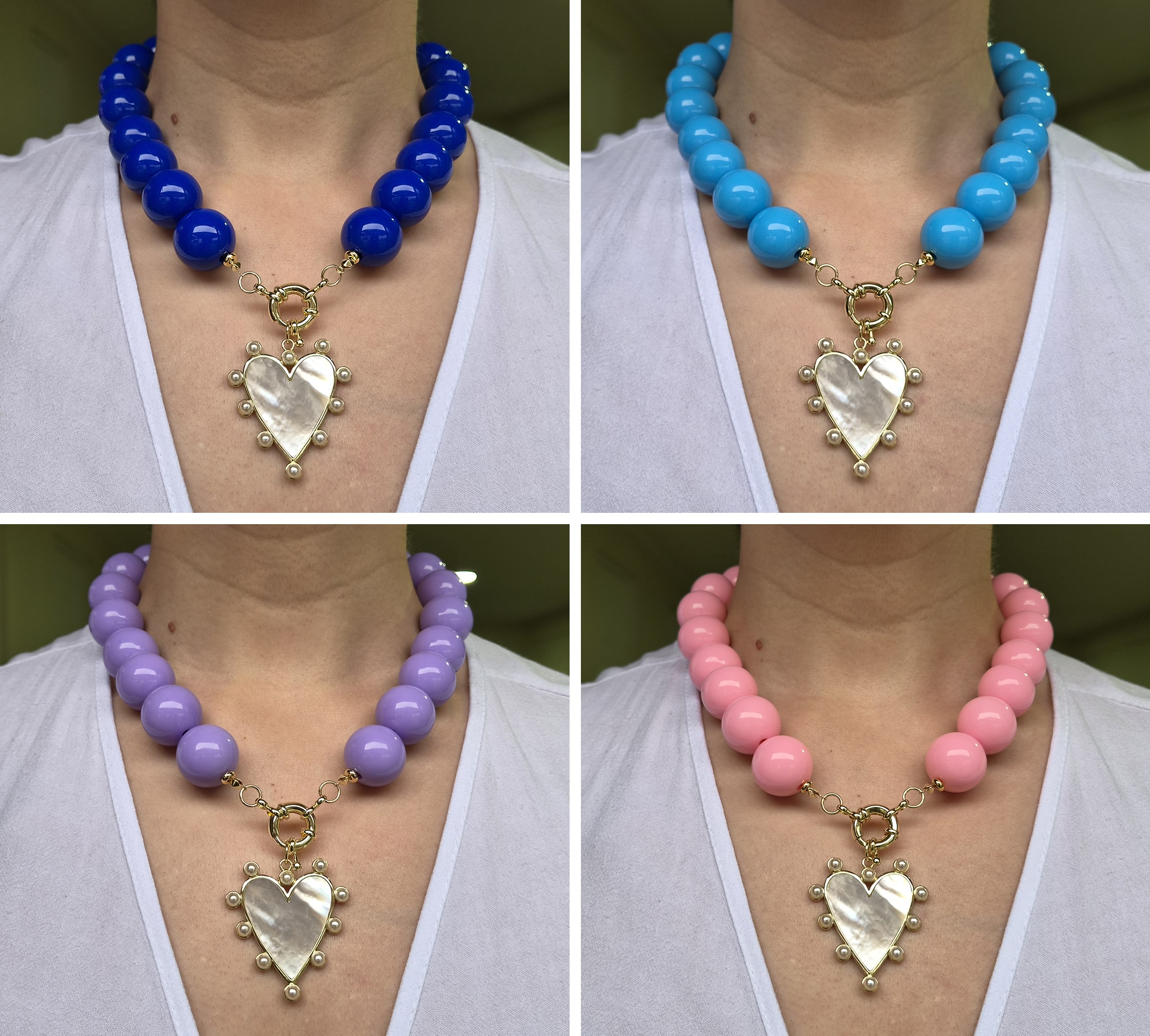 Collar de Bolas Chicle